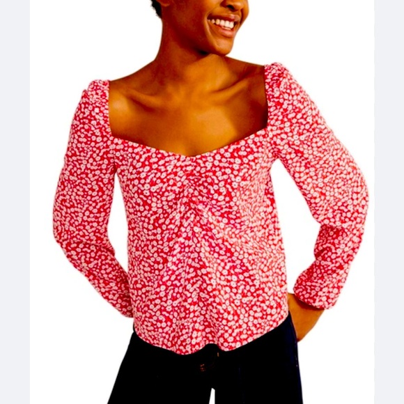 Boden Sweetheart Printed Top Size 6 - Picture 1 of 10